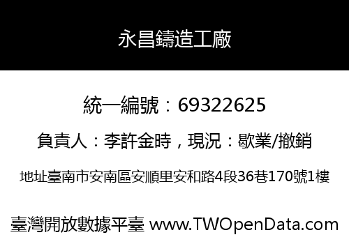 永昌鑄造工廠