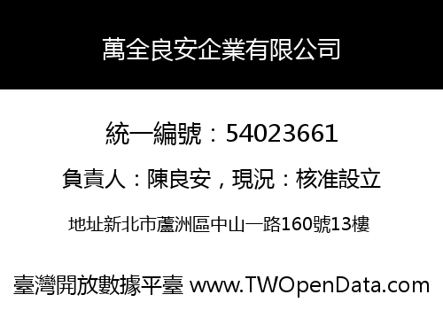 萬全良安企業有限公司