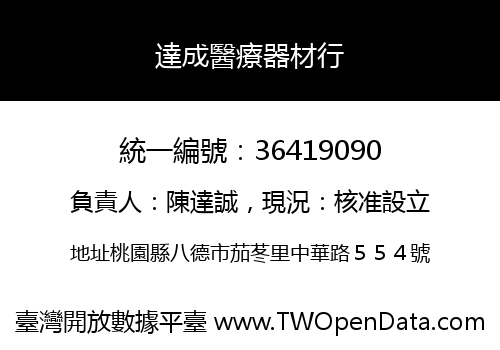 達成醫療器材行