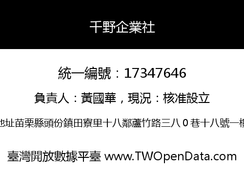 千野企業社