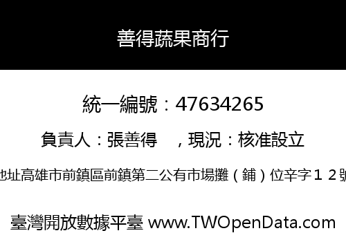 善得蔬果商行