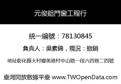 元俊鋁門窗工程行