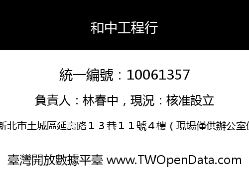 和中工程行