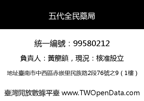 五代全民藥局