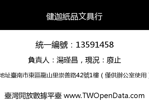 健迦紙品文具行