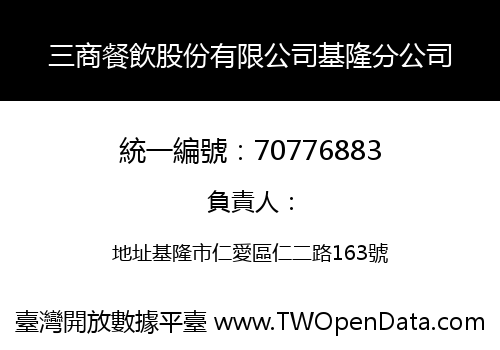 三商餐飲股份有限公司基隆分公司