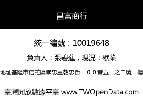 昌富商行