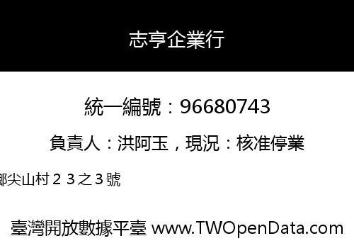 志亨企業行