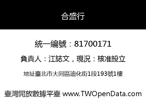 合盛行