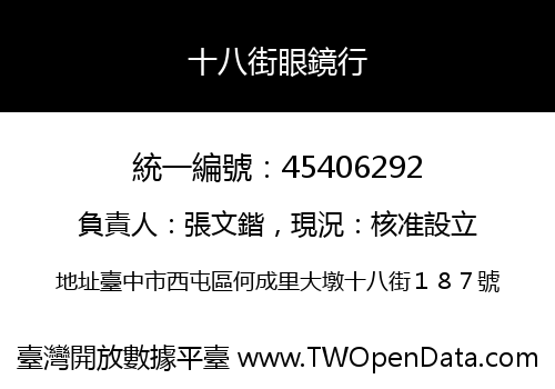 十八街眼鏡行