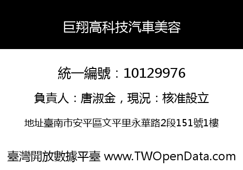 巨翔高科技汽車美容