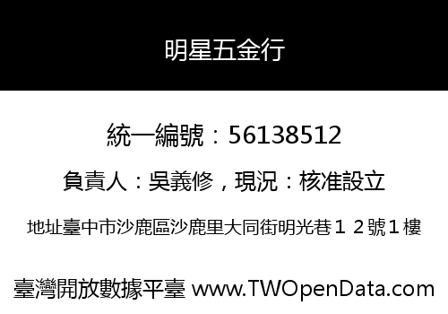 明星五金行