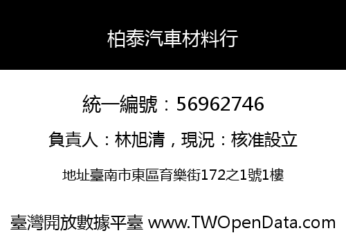 柏泰汽車材料行
