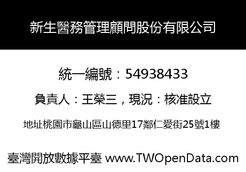 新生醫務管理顧問股份有限公司