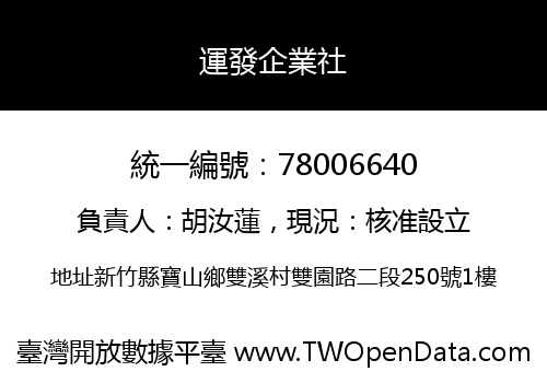 運發企業社