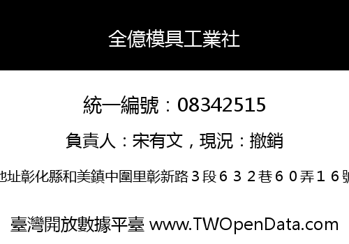 全億模具工業社