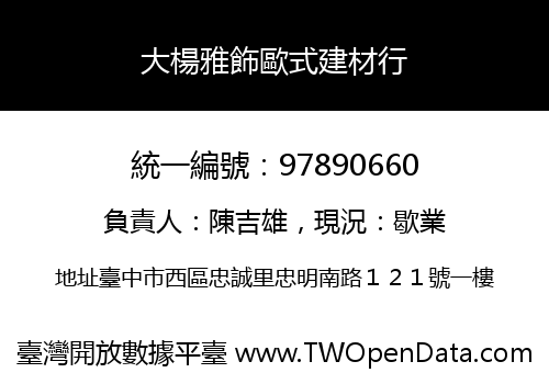 大楊雅飾歐式建材行
