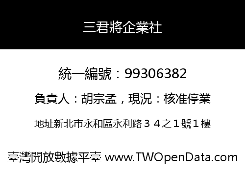 三君將企業社