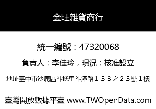 金旺雜貨商行