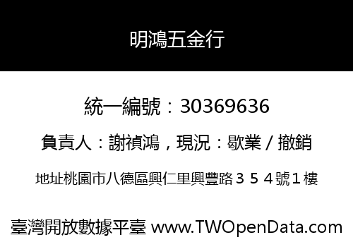 明鴻五金行
