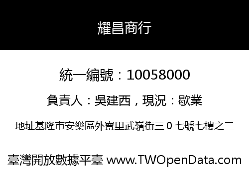 耀昌商行