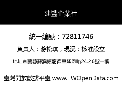 建豐企業社