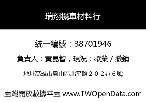 瑞翔機車材料行