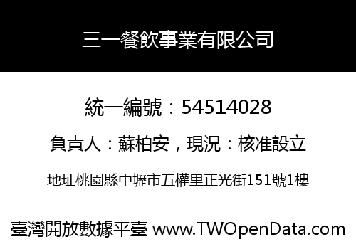 三一餐飲事業有限公司