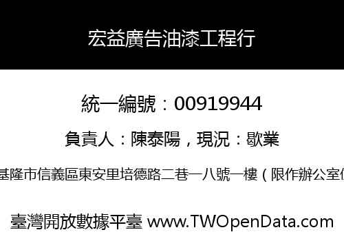 宏益廣告油漆工程行