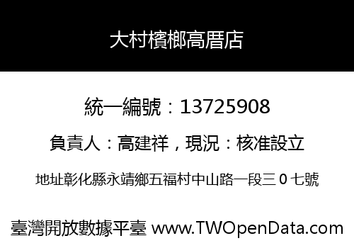 大村檳榔高厝店