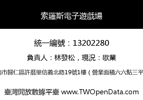 索羅斯電子遊戲場