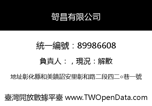 哿昌有限公司