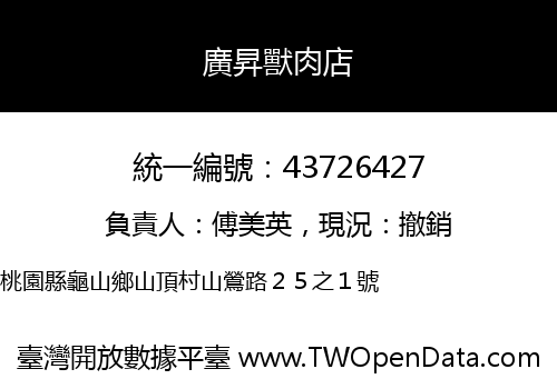廣昇獸肉店