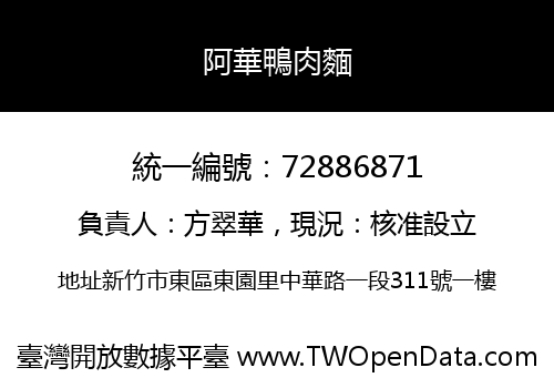 阿華鴨肉麵