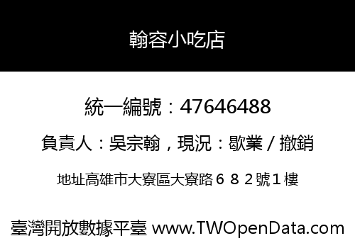 翰容小吃店