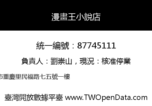漫畫王小說店