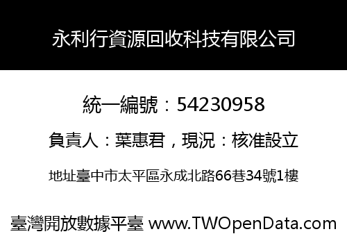 永利行資源回收科技有限公司