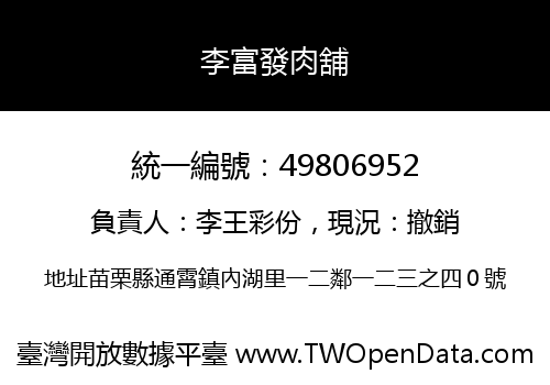 李富發肉舖