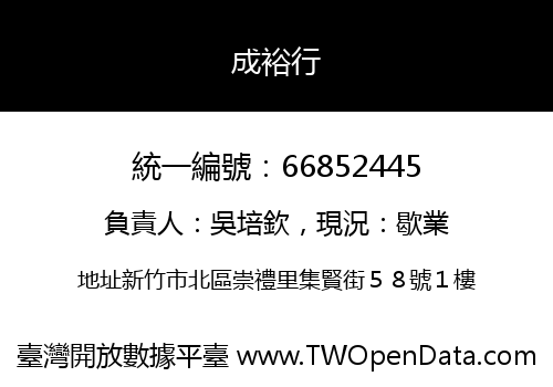 成裕行