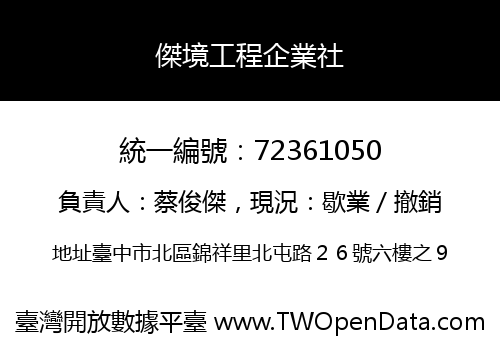 傑境工程企業社
