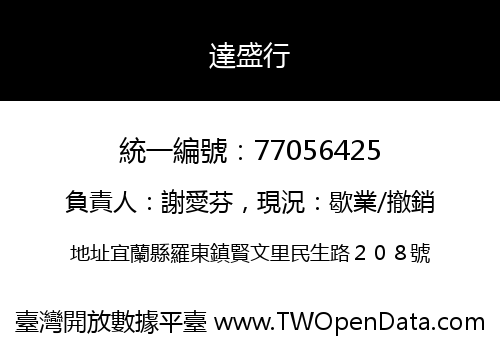 達盛行