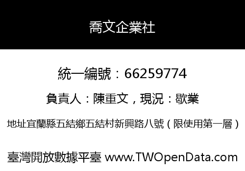 喬文企業社