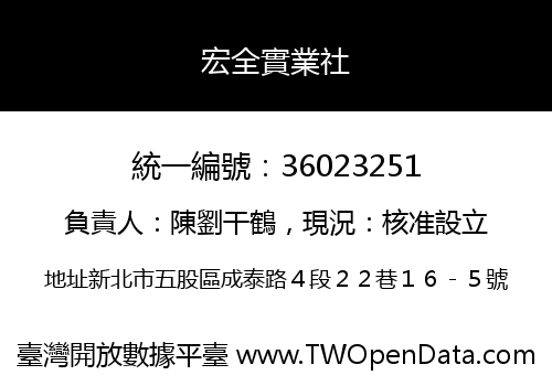 宏全實業社