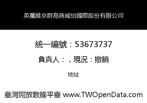 英屬維京群島商威怡國際股份有限公司