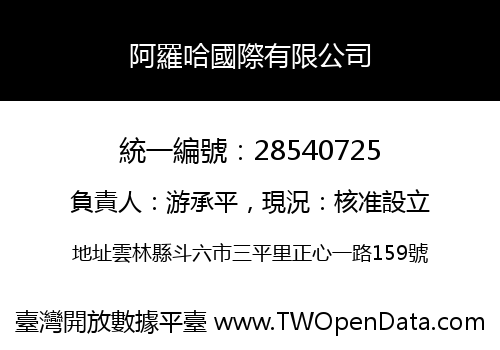 阿羅哈國際有限公司