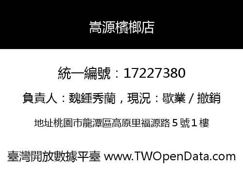 嵩源檳榔店
