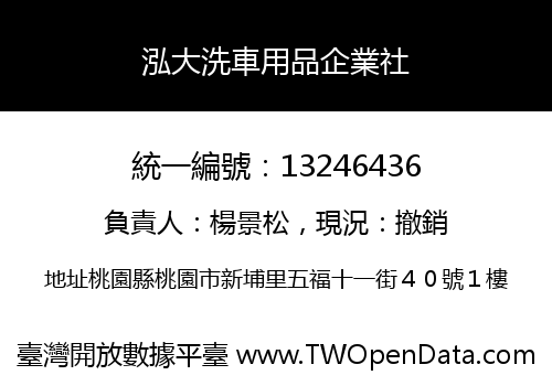 泓大洗車用品企業社
