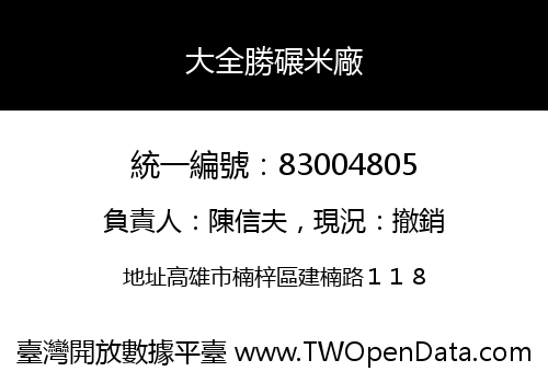 大全勝碾米廠