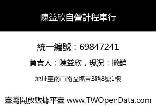 陳益欣自營計程車行