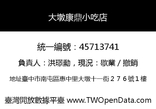 大墩康鼎小吃店